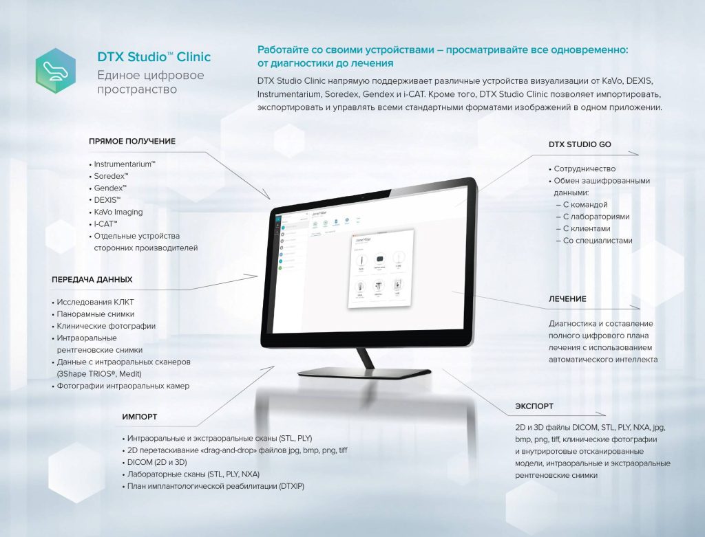 возможности dtx studio clinic